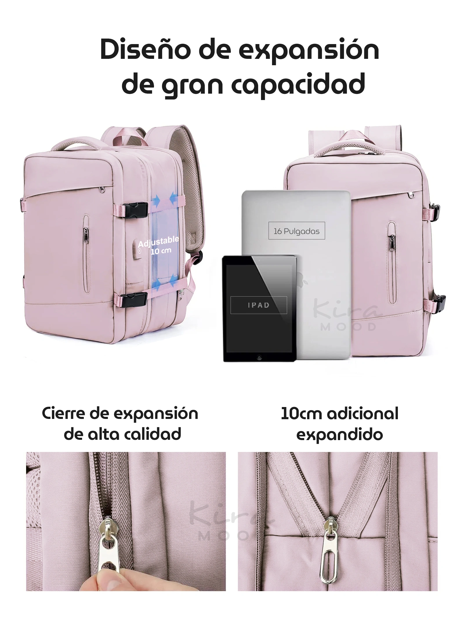 mochila-traveler-pro-viaje-viral-tiktok-amazon-palo-rosa-regdf